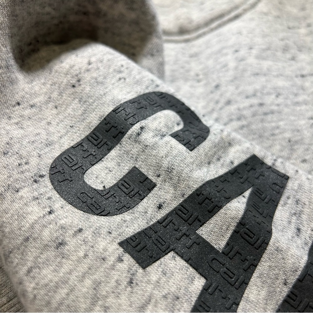 Carhartt Heather Gray Crewneck Sweatshirt with Black Sleeve Logo - Picture 7 of 10